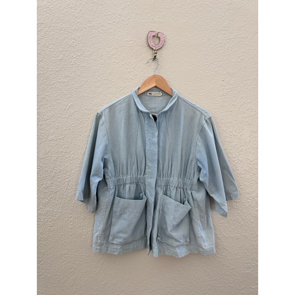 EUC $460 SBJ Austin Kim Jacket - Light Blue